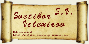 Svetibor Velemirov vizit kartica